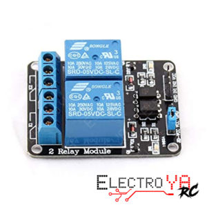 Relé de 5Volts de 2 canal para Arduino