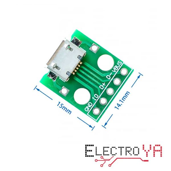 Adaptador MICRO USB Hembra a DIP - Convierte Fácilmente a Conexiones DIP - Imagen 3