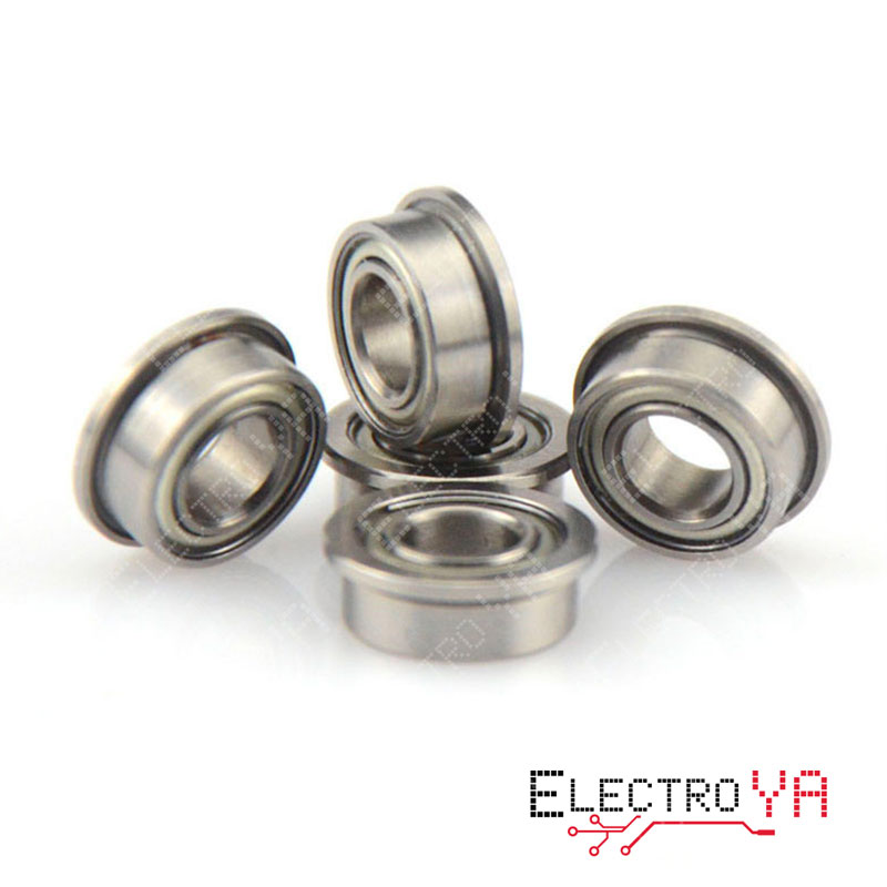 Rodamientos De Bolas F688-2RS 8x16x5 Mm | Doble Sellado, Acero Cromado, Pack De 4 Unidades