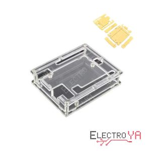 Boitier acrylique pour Arduino UNO R3 et compatible, protection et esthétique améliorées pour votre carte. Obtenez-le chez Electroya.